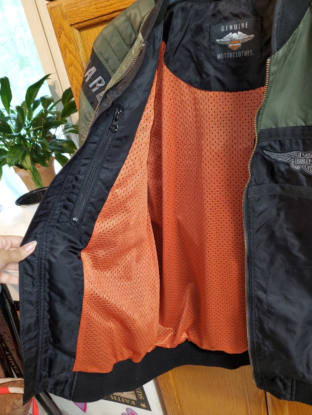 Harley-Davidson Mainstreet Colorblocked Nylon Bomber Jacket 98583-17VM - Picture 10 of 17